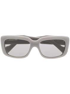 Balenciaga Eyewear солнцезащитные очки в прямоугольной оправе с логотипом
