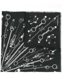 Alexander McQueen платок с принтом