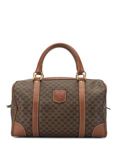Céline Pre-Owned сумка Boston с узором Macadam