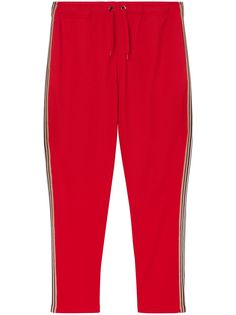Burberry спортивные брюки с отделкой Icon Stripe на лампасах