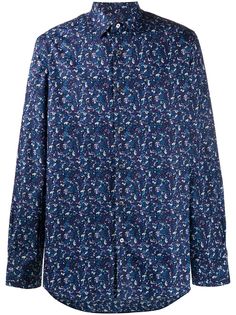 Paul Smith рубашка с цветочным принтом