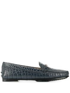 Tods лоферы с тиснением под кожу крокодила Tod’S
