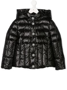 Balmain Kids пуховик с капюшоном