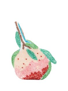 yuhan wang кошелек с бисером в форме яблока