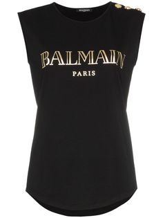 Balmain майка с принтом