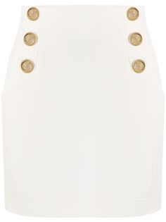 Balmain юбка мини на пуговицах