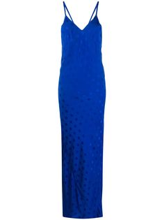 Haider Ackermann платье-комбинация макси в горох