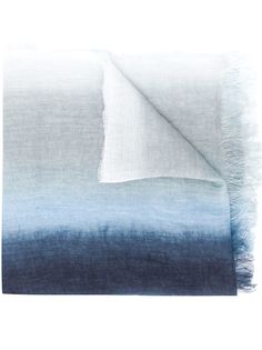 120% Lino шарф с эффектом омбре