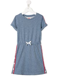 Levis Kids платье-футболка из джерси с кулиской