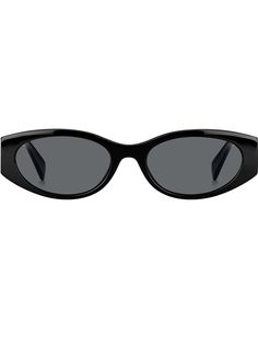 Tommy Hilfiger солнцезащитные очки в узкой овальной оправе