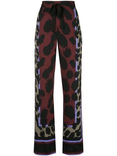 DVF Diane von Furstenberg брюки Nik с принтом