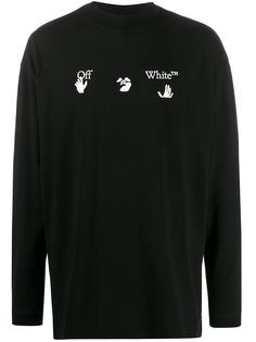 Off-White футболка оверсайз с логотипом