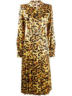 Alessandra Rich платье с леопардовым принтом