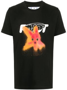 Off-White футболка Pivot Fish с принтом