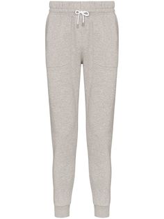 Maison Kitsuné спортивные брюки с вышивкой Lotus Fox