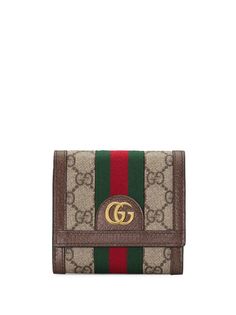 Gucci кошелек Ophidia GG с откидным клапаном
