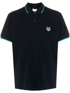 Kenzo рубашка поло с вышивкой Tiger