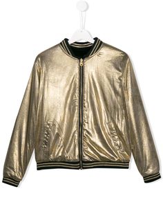 Little Marc Jacobs бомбер с эффектом металлик