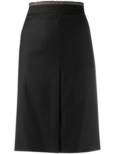 Gianfranco Ferré Pre-Owned полосатая юбка-карандаш 2000-х годов