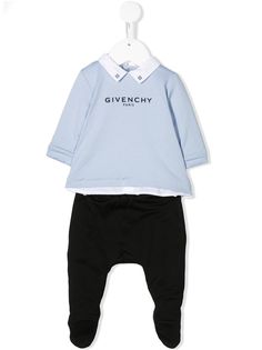 Givenchy Kids комбинезон для новорожденного с контрастным логотипом
