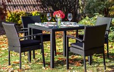 Комплект из искусственного ротанга MILANO Black Joygarden