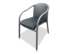Стул из искусственного ротанга LOTUS Gray Joygarden