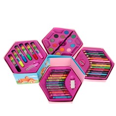 Набор для рисования в картонной коробке 6-угольный микс Calligrata