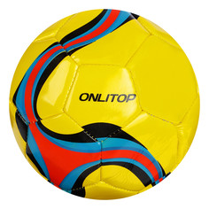 Мяч футбольный pass, размер 5, 32 панели, pvc, 2 подслоя, машинная сшивка, 260 г, микс Onlitop