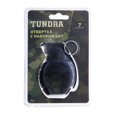 Отвертка с набором бит tundra