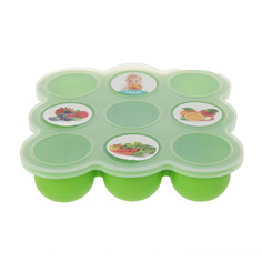 Контейнер пищевой силиконовый для хранения детского питания, 9 секций, цвета микс Mum&Baby