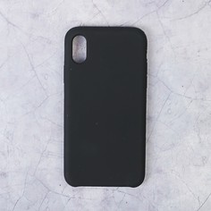 Чехол luazon силиконовый iphone x, чёрный