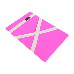 Защита спины гимнастическая (подушка для растяжки) лайкра, цвет розовый, 38 х 25 см, (пл-9308) Grace Dance