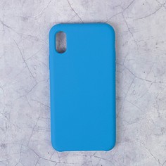 Чехол luazon силиконовый iphone x, синий