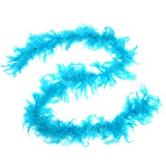 Карнавальный шарф-перо, 180 см, цвет голубой Страна Карнавалия