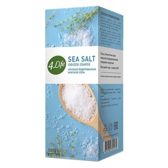 Соль 4Life морская белая йодированная крупная 500гр карт.кор.