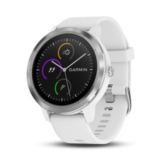 Фитнес-браслеты Смарт-браслет GARMIN Vivoactive 3, 1.2", белый / белый [010-01769-22]