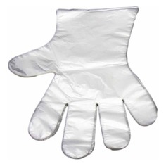 Перчатки одноразовые, размер: L, полиэтилен, 100шт, цвет прозрачный Noname