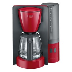 Кофеварка Bosch TKA6A044, капельная, серый / красный