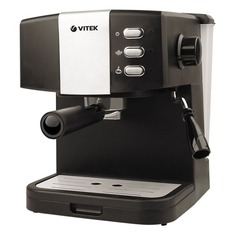 Кофеварка Vitek VT-1523, эспрессо, черный / серебристый [1523-vt]