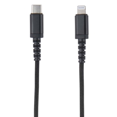 Кабель для iPod, iPhone, iPad Red Line Type-C - Lightning MFI, нейлон, черный