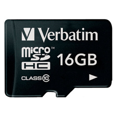 Карта памяти SDHC Micro Verbatim 16GB (44010)