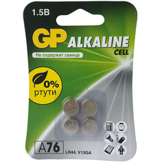 Батарея GP Alkaline A76, 4 шт (GPA76F-2CRU4) Alkaline A76, 4 шт (GPA76F-2CRU4)