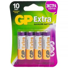 Батарея GP Extra Alkaline AA (LR6), 4 шт (15AXNEW-2CR4) Extra Alkaline AA (LR6), 4 шт (15AXNEW-2CR4)