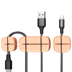 Органайзер для проводов Baseus Cross Peas Cable Clip Oak (ACTDJ-0K) Cross Peas Cable Clip Oak (ACTDJ-0K)