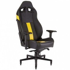 Кресло компьютерное игровое Corsair GamingT2 Road Warrior Black/Yellow(CF-9010010-WW)