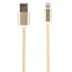 Кабель для iPod, iPhone, iPad Red Line USB - 8-pin нейлон, золотой