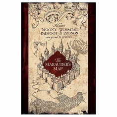 Сувенир Pyramid Постер Harry Potter: The Marauders Map