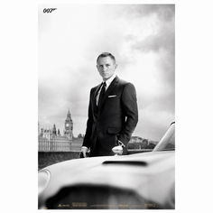 Сувенир Pyramid Постер James Bond: Bond & DB5 - Skyfall