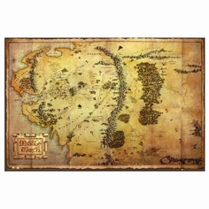 Сувенир Pyramid Постер The Hobbit: Journey Map