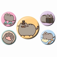 Сувенир Pyramid Значки 5шт. Pusheen: Fancy